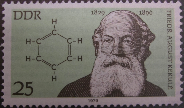 86.德国邮票：庆祝1979年凯库勒发现了苯的结构.jpg